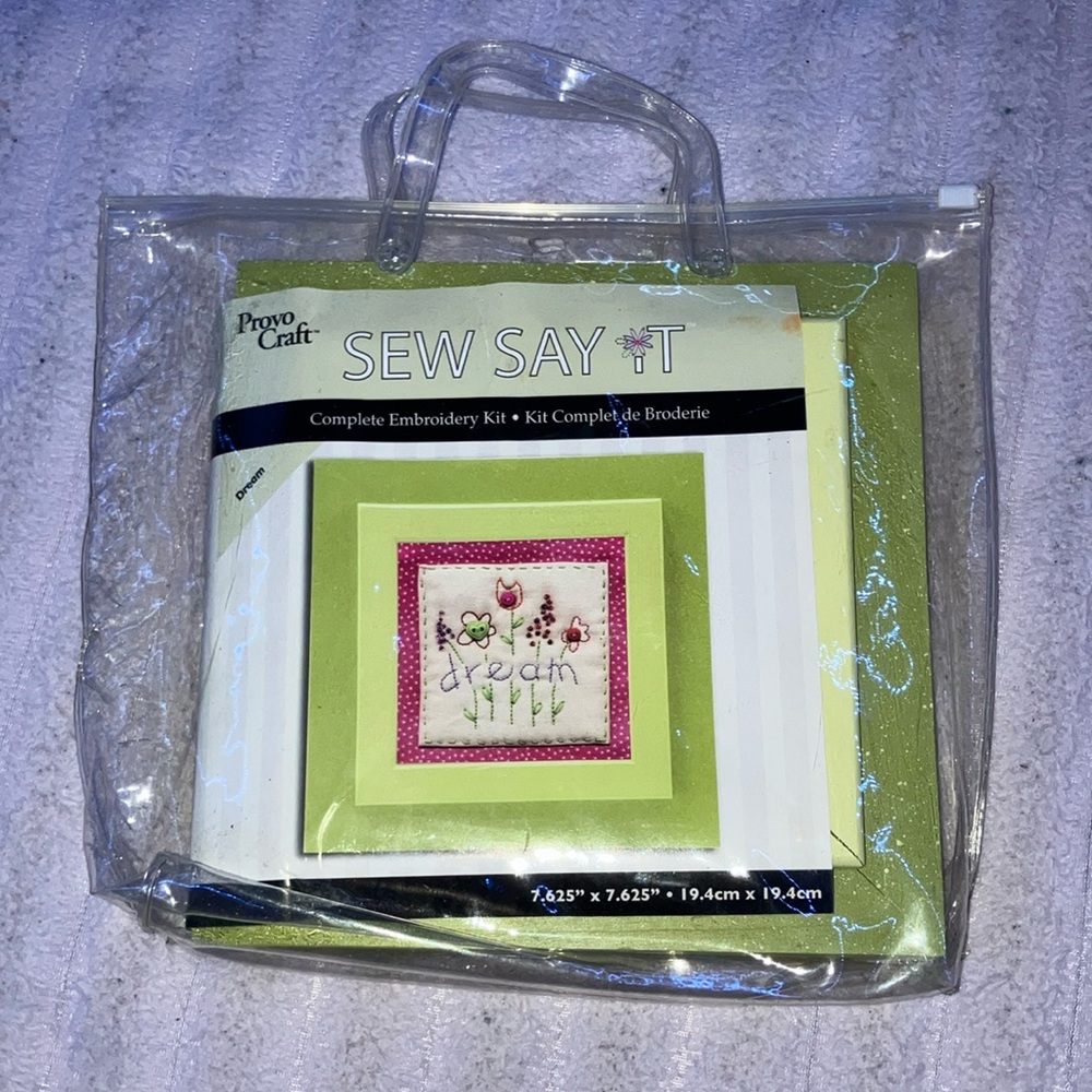 Provo Craft Sew Say It Embroidery Kit